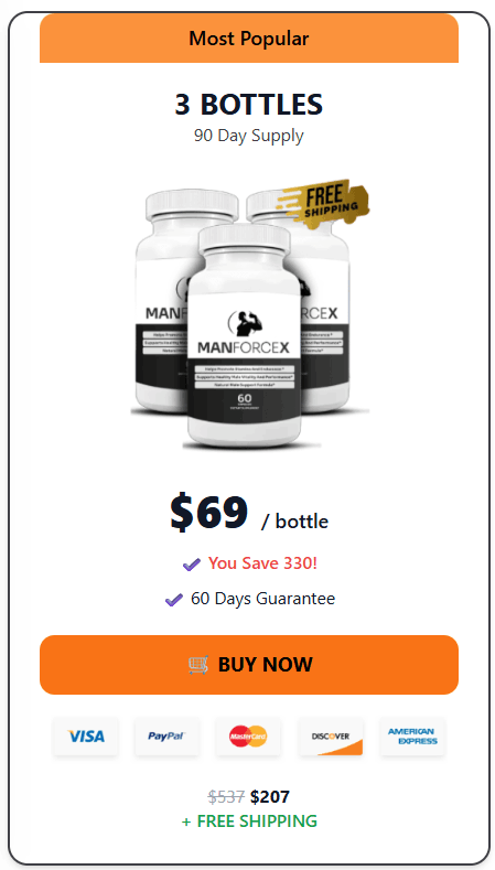 manforcex 3 bottles price